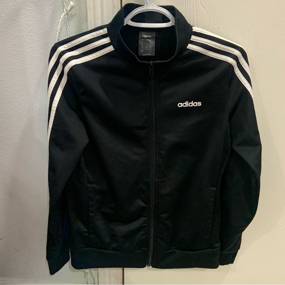 Black Adidas Zip Up Sweater